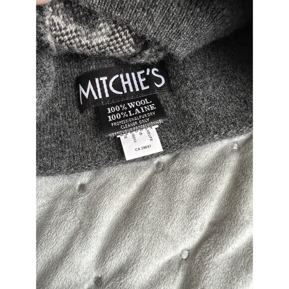 Mitchie\'s Wool Fur Pom Embellished Gray Beanie Hat One Size main image 7